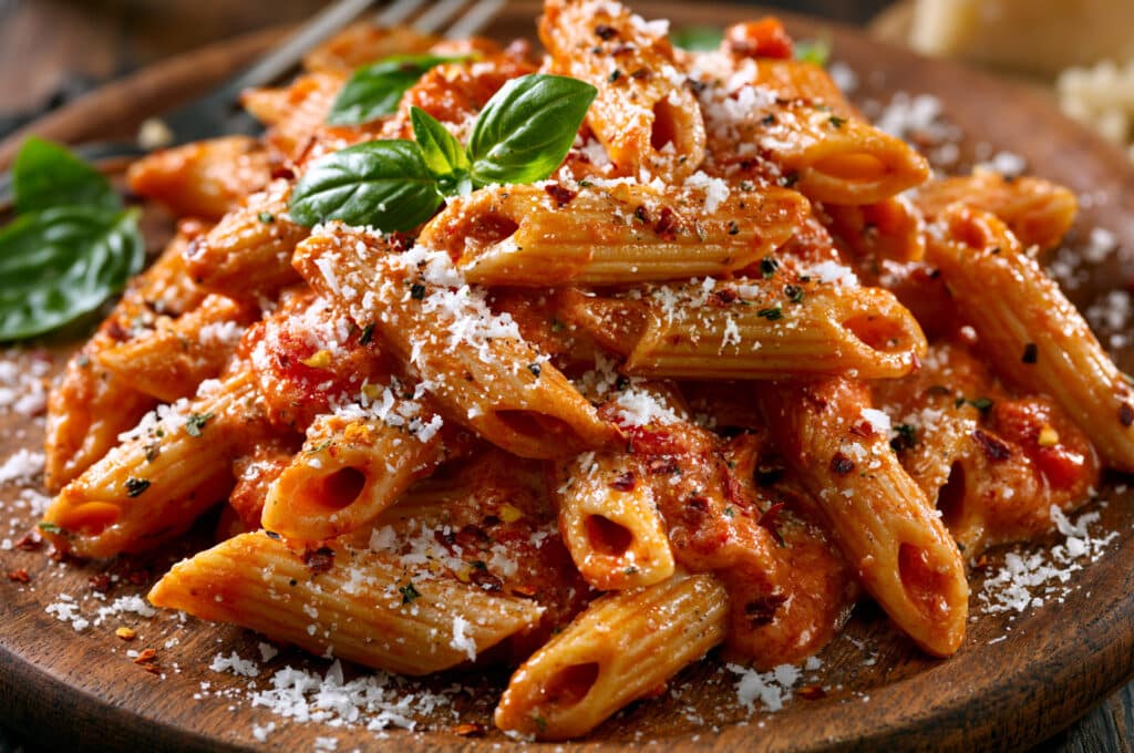 Penne with Spicy Vodka Sauce