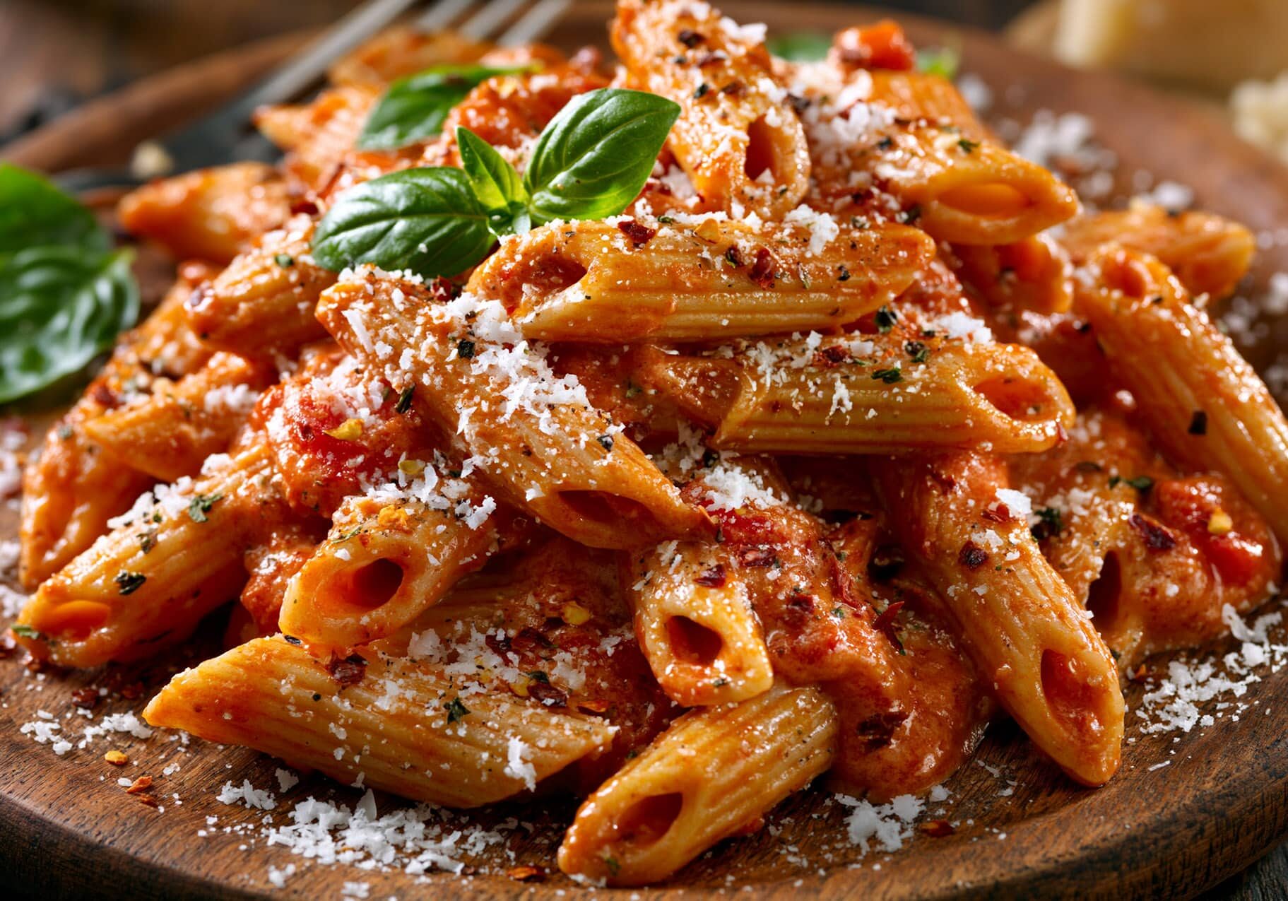 Penne with Spicy Vodka Sauce